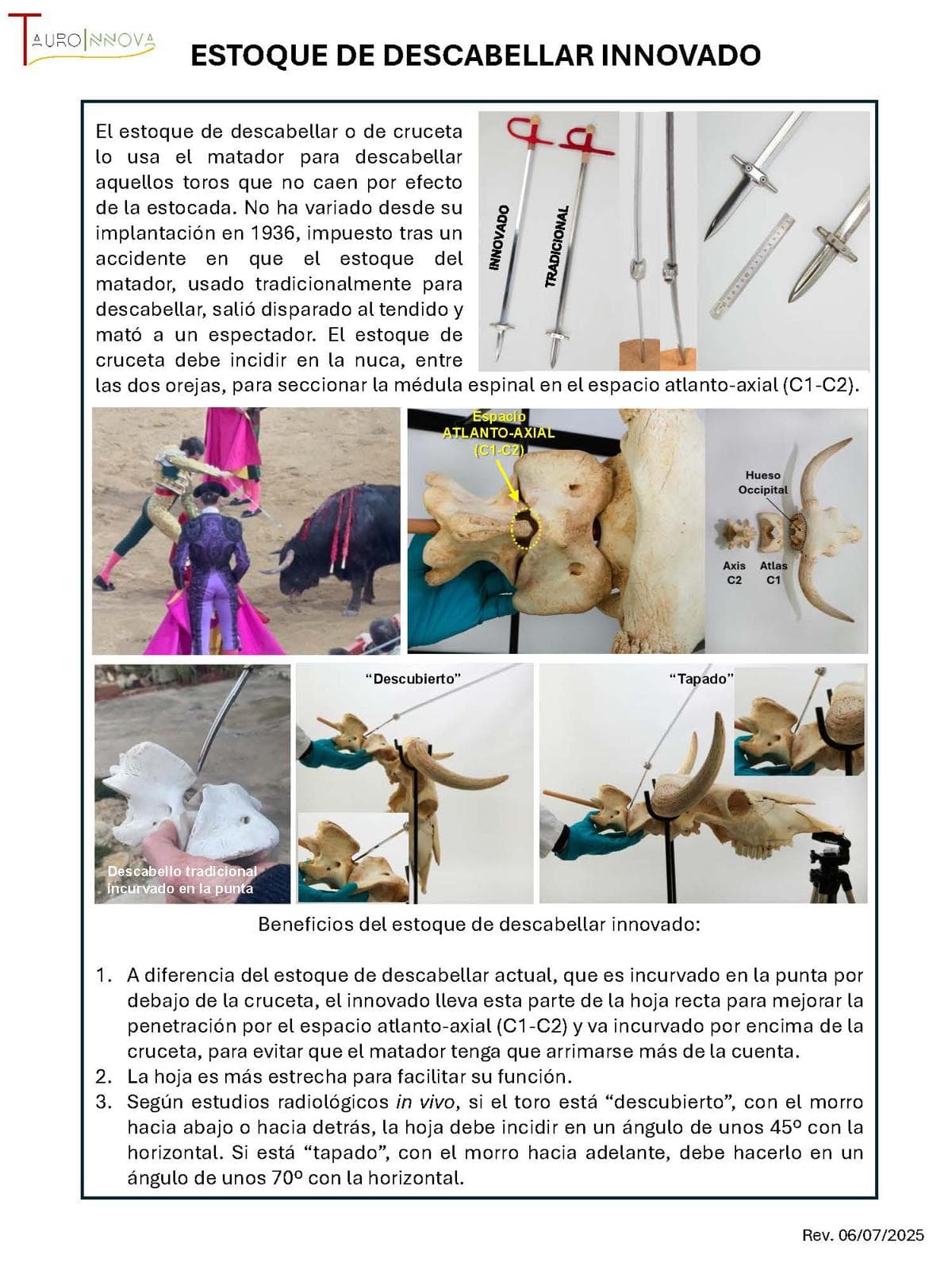 Ficha técnica: Estoque de descabellar innovado